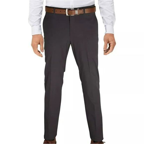 TOMMY HILFIGER Men's 32x32 CHARCOAL Modern-Fit TH Flex Stretch Performance Pants - Picture 1 of 9